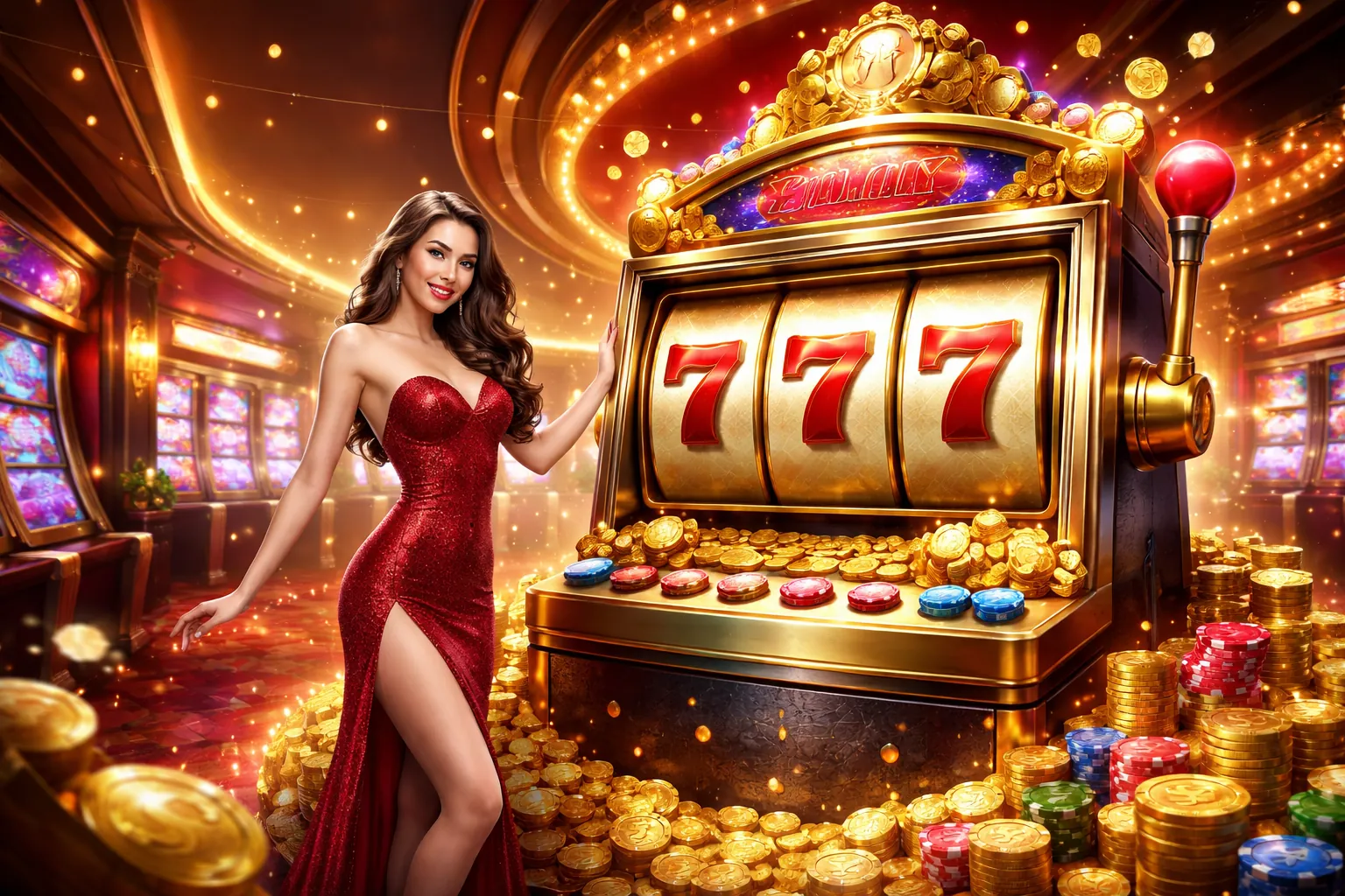 Hình ảnh chính trò chơi máy đánh bạc 90ok win